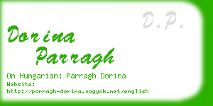 dorina parragh business card